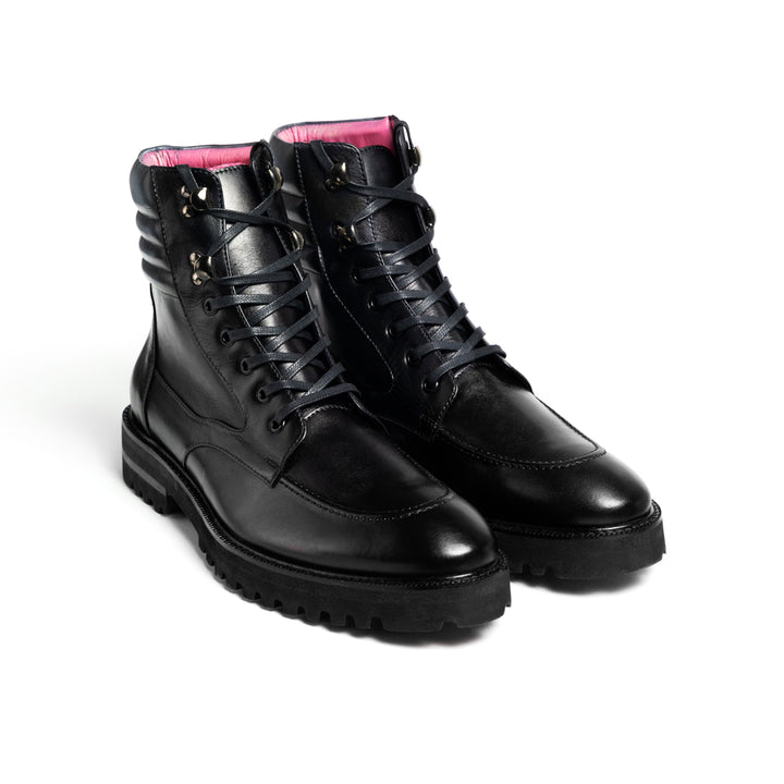 Bota Rocco Negro-Gris Suela Ultraliviana