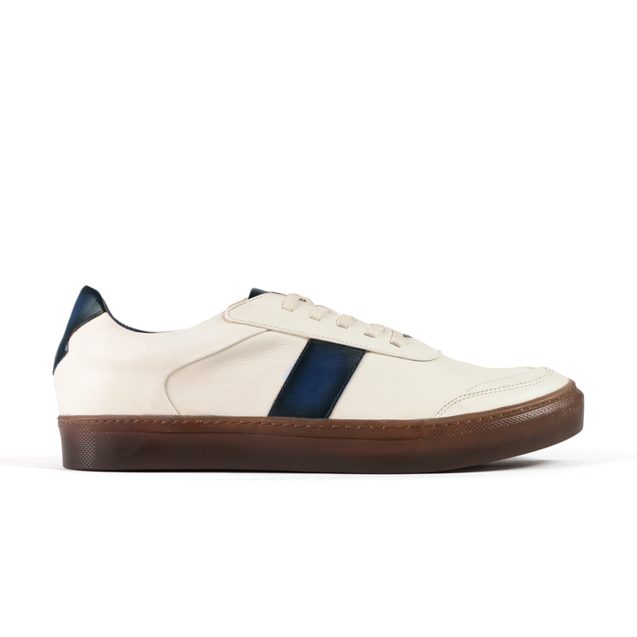 Sneaker Pisa Beige-Azul