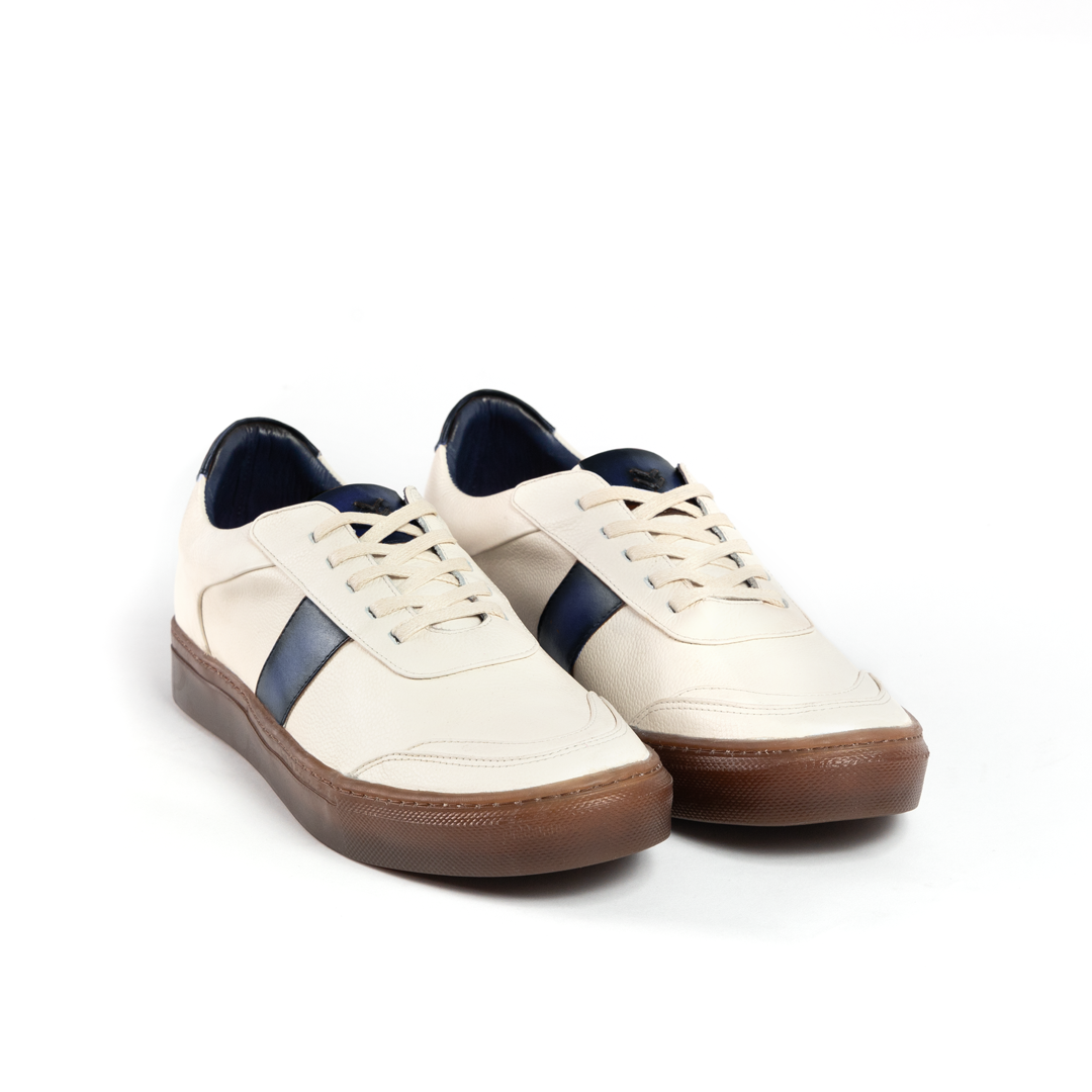Sneaker Pisa Beige-Azul