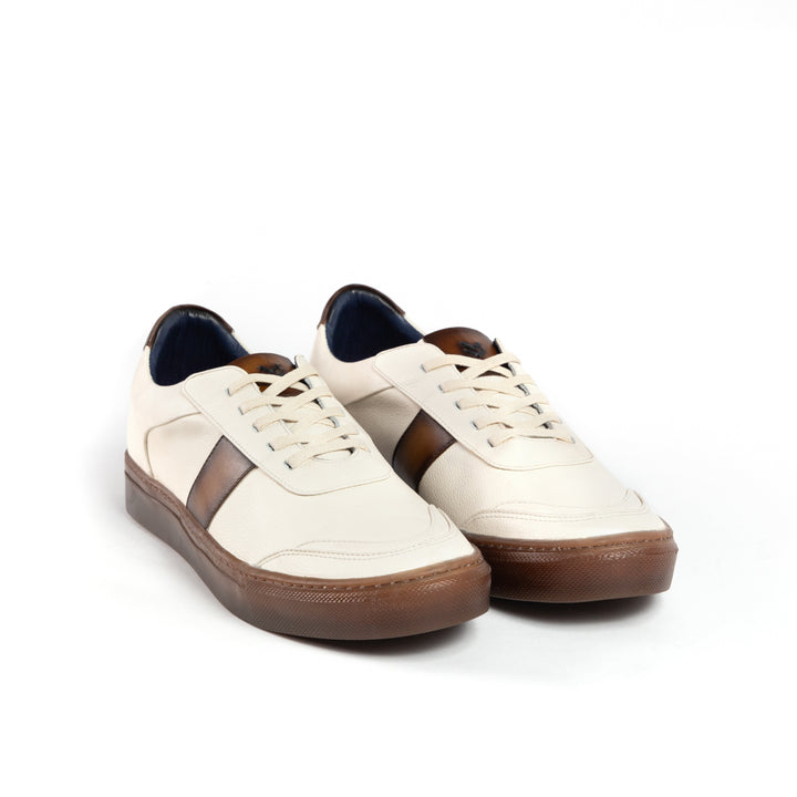Sneaker Pisa Beige-Caramelo