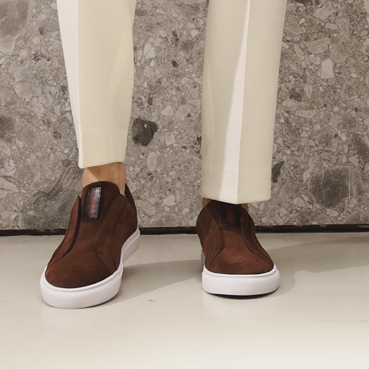 Sneaker Gino Café Gamuza