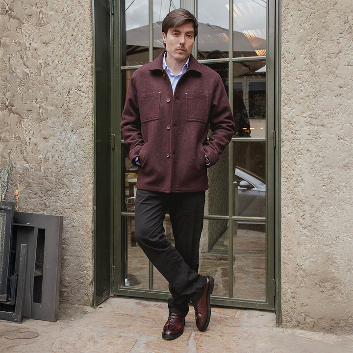 Oxford Piegato Burgundy Suela Ultraliviana