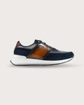 Sneaker Arezzo Azul-Caramelo