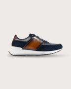 Sneaker Arezzo Azul-Caramelo