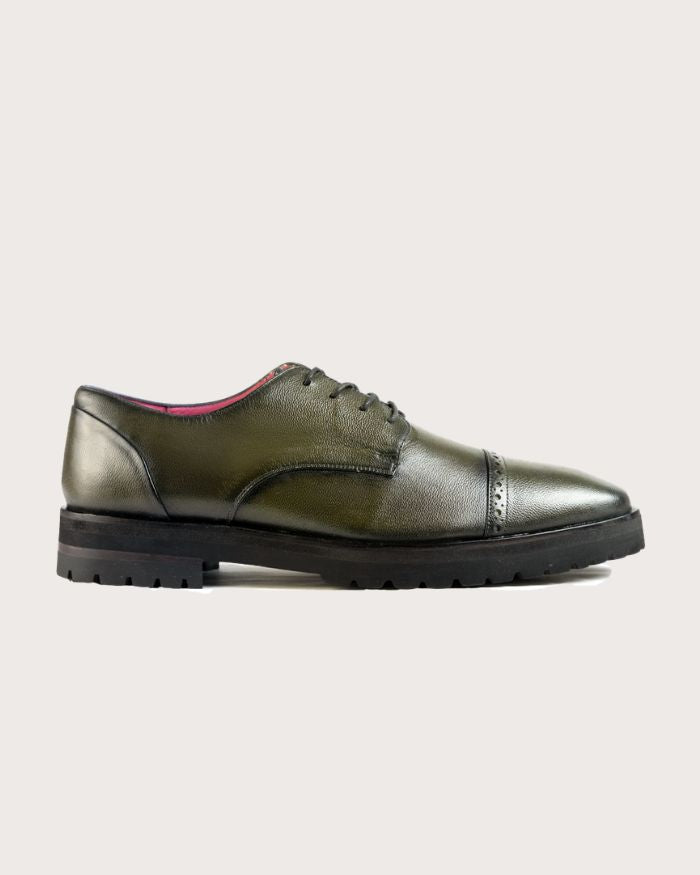 Oxford Cesare Verde Suela Ultraliviana