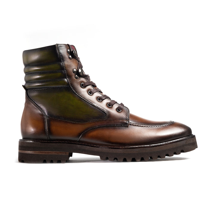 Bota Rocco Caramelo-Verde Suela Ultraliviana