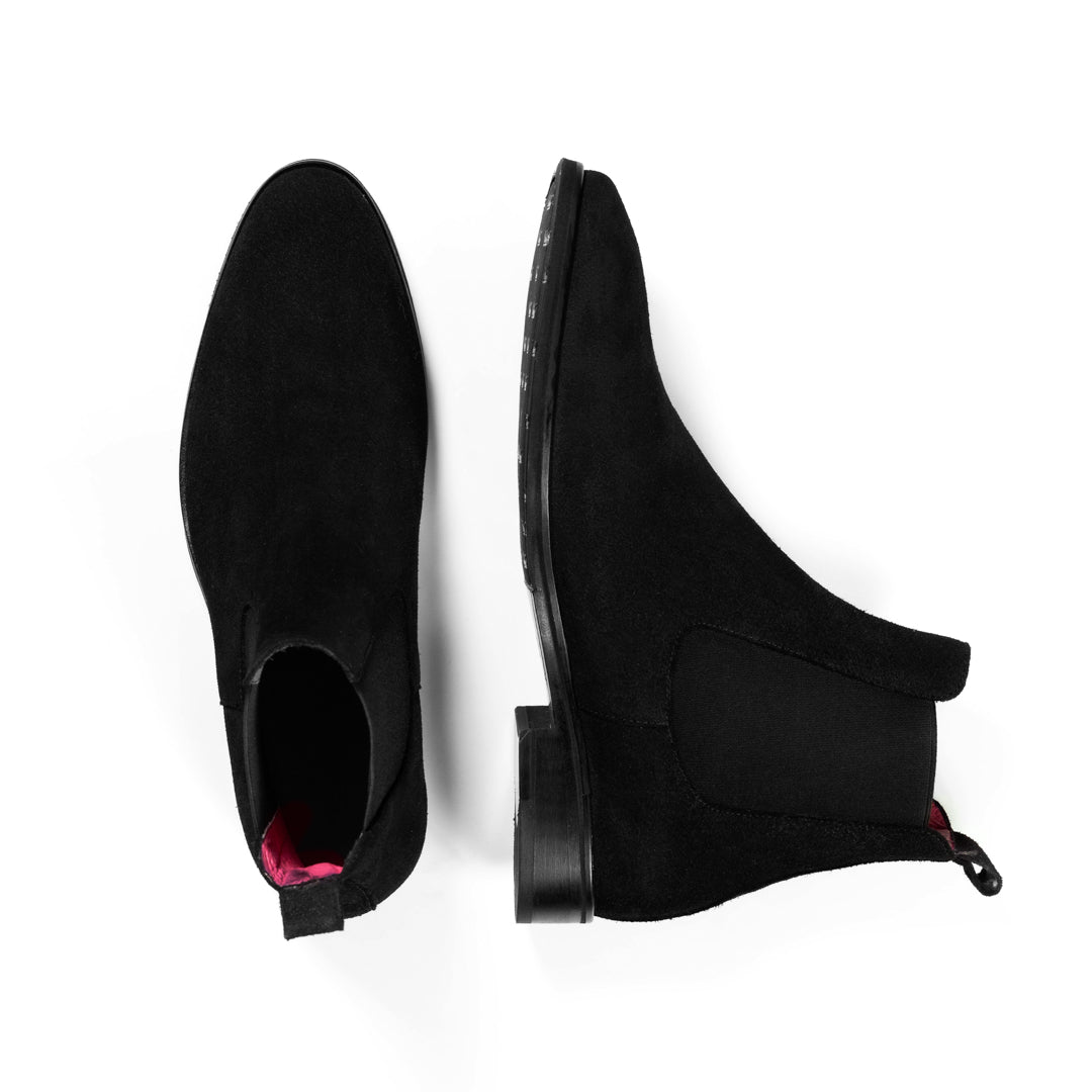 Bota Jacques Gamuza Negro