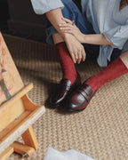 Mocasín Alessa Vinotinto Suela Ultraliviana