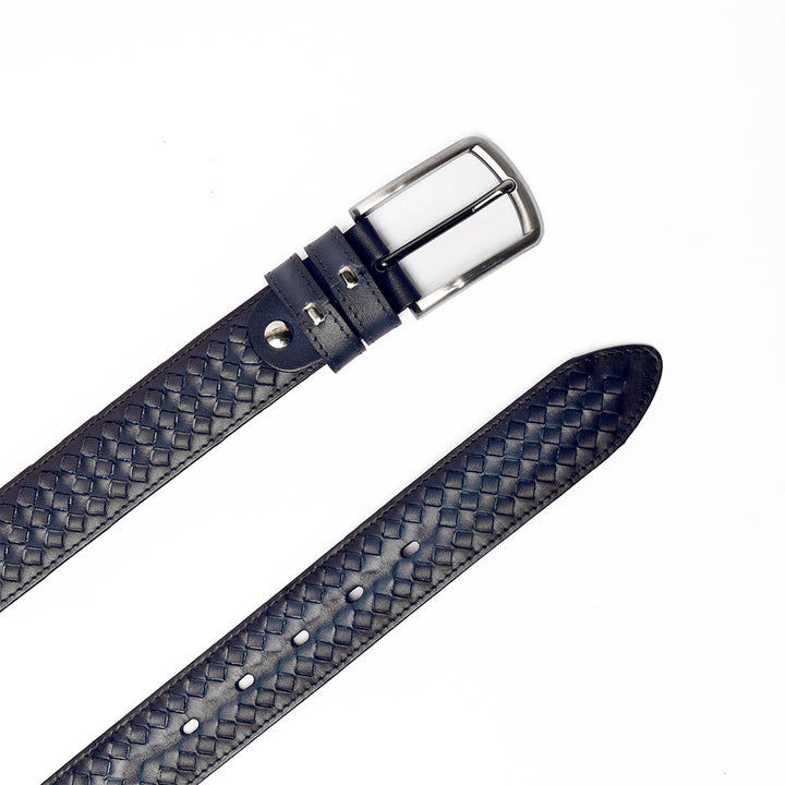 Cinturón Azul Trenzado