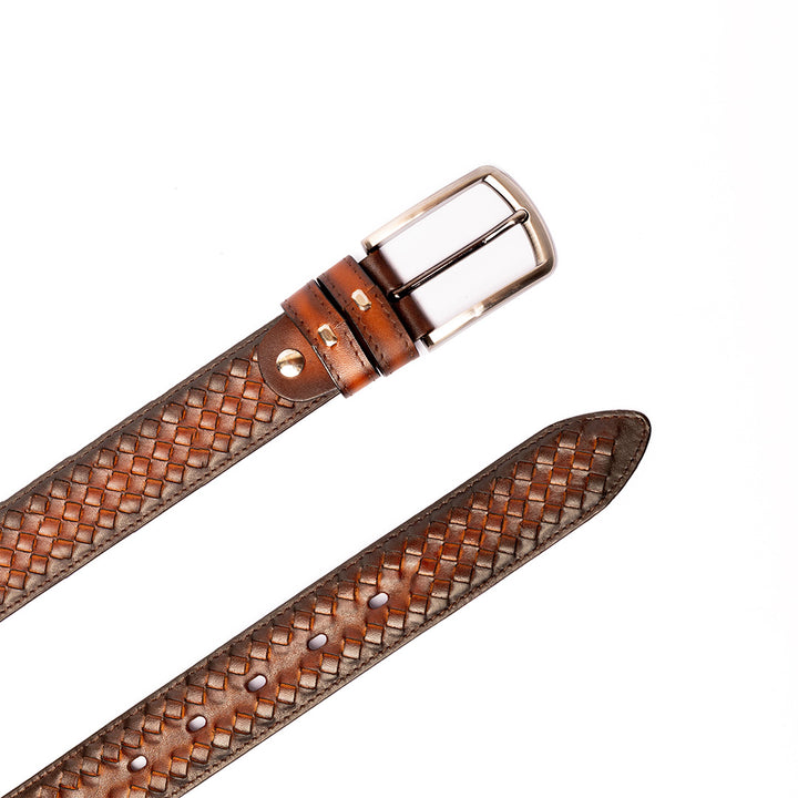 Cinturón Caramelo Trenzado