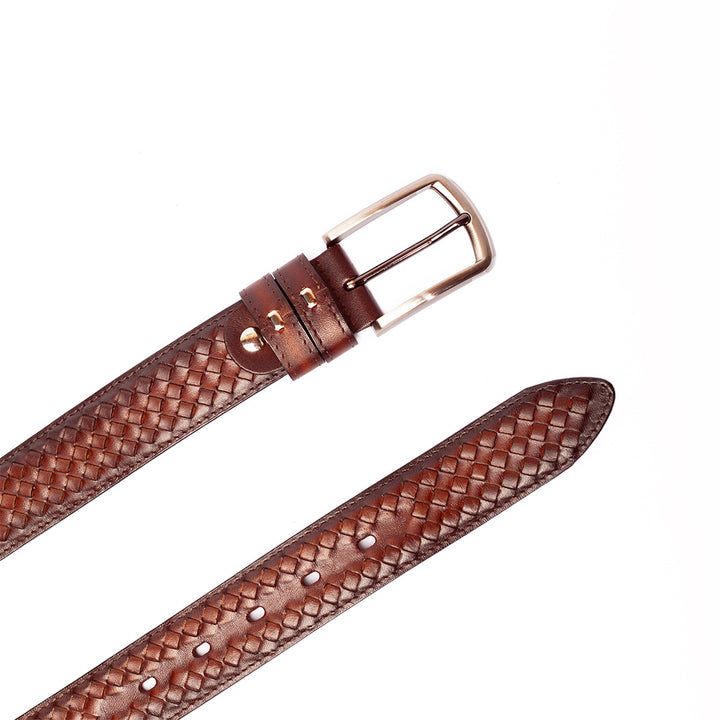 Cinturón Cognac Trenzado