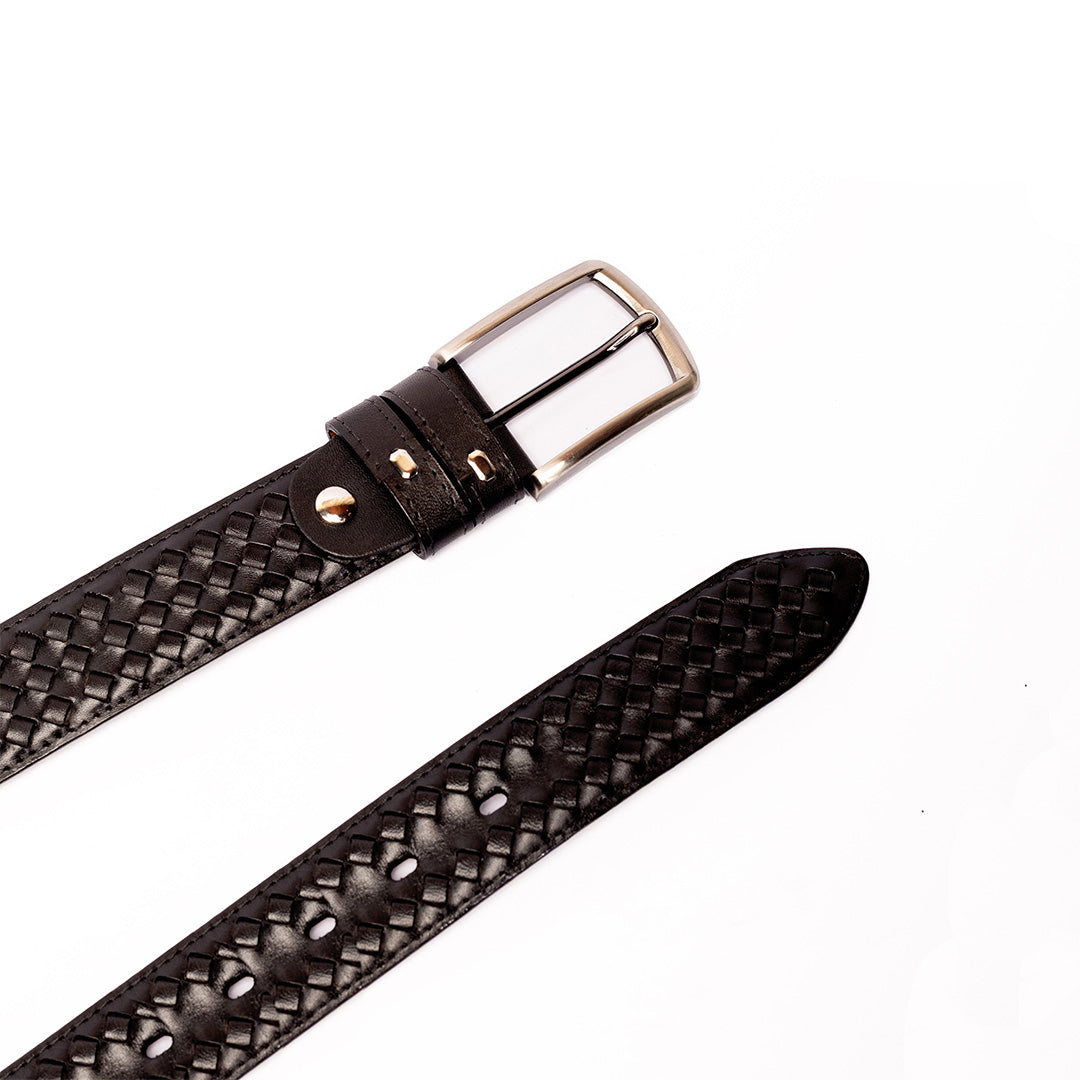 Cinturón Negro Trenzado