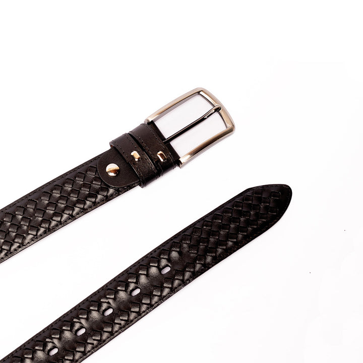 Cinturón Negro Trenzado