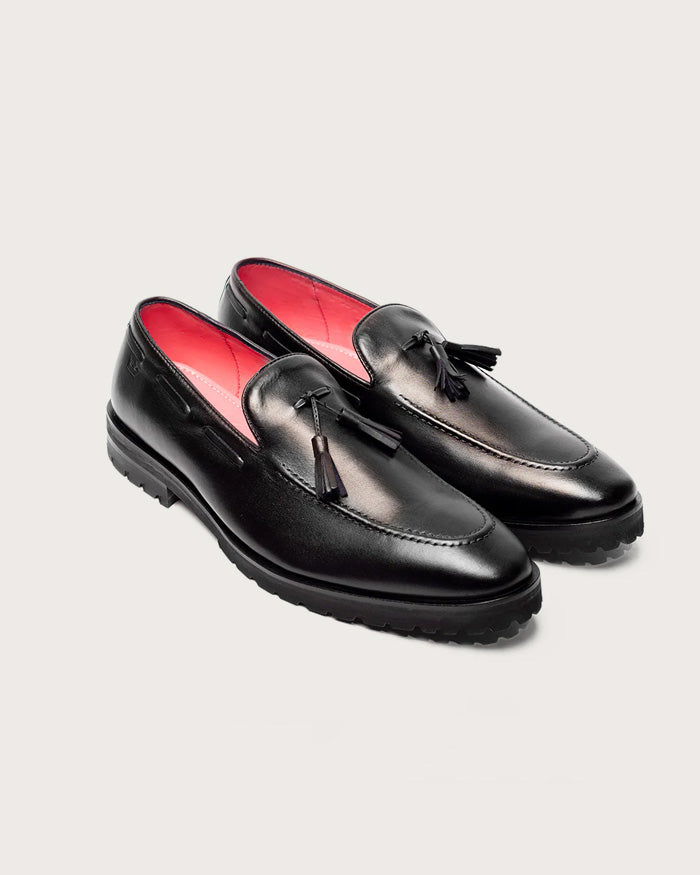Mocasín Venetto Negro Suela Ultraliviana