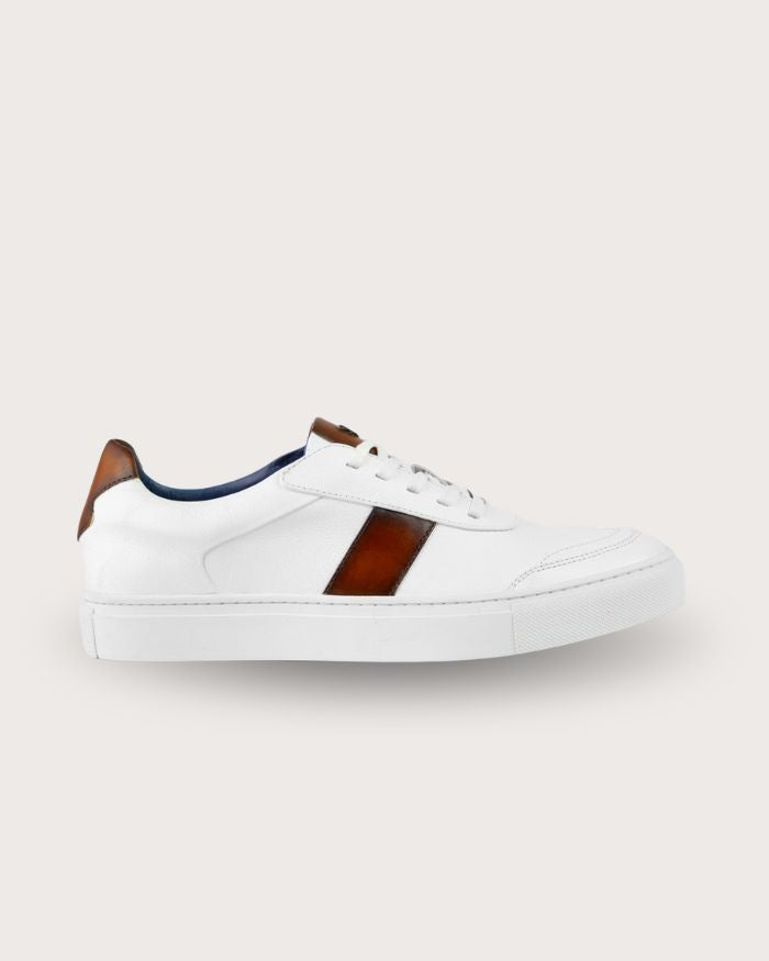 Sneaker Pisa Bianco-Caramelo