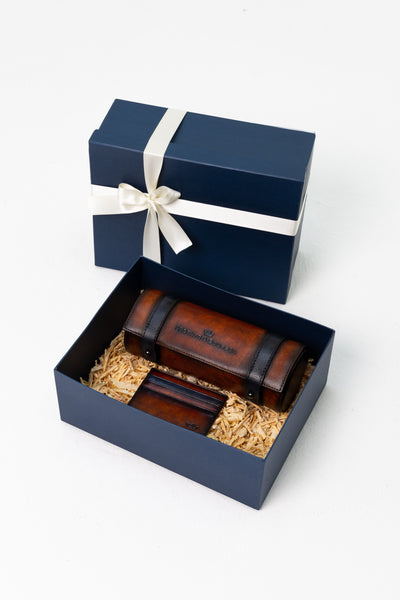 Portareloj + Tarjetero Cognac