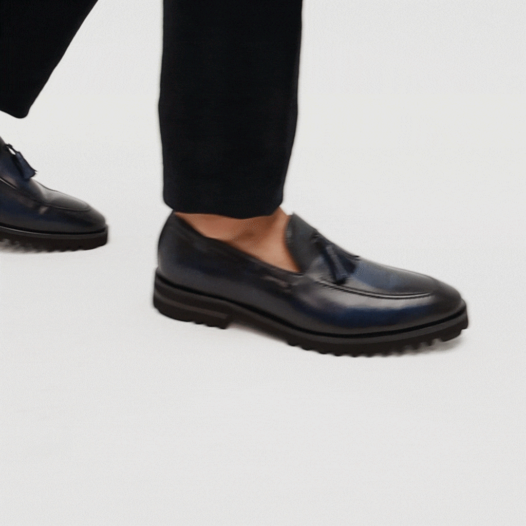 Mocasín Venetto Azul Suela Ultraliviana