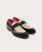 Mocasín Alessandro Verde - Blanco Suela Ultraliviana
