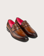 Mocasín Alessandro Café Suela Clasica
