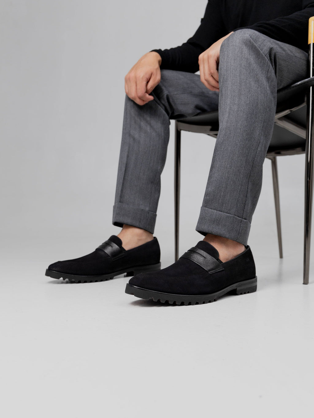 Mocasín Alessio Negro Suela Ultraliviana
