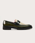 Mocasín Alessandro Verde - Blanco Suela Ultraliviana