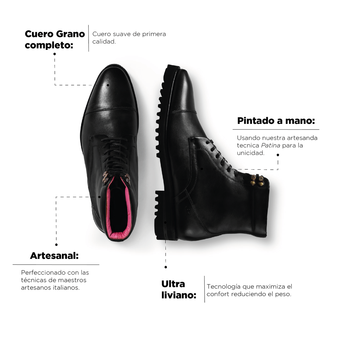 Bota Ezio Negro Suela Ultraliviana