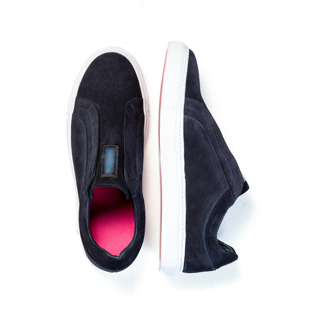Sneaker Gino Azul Gamuza