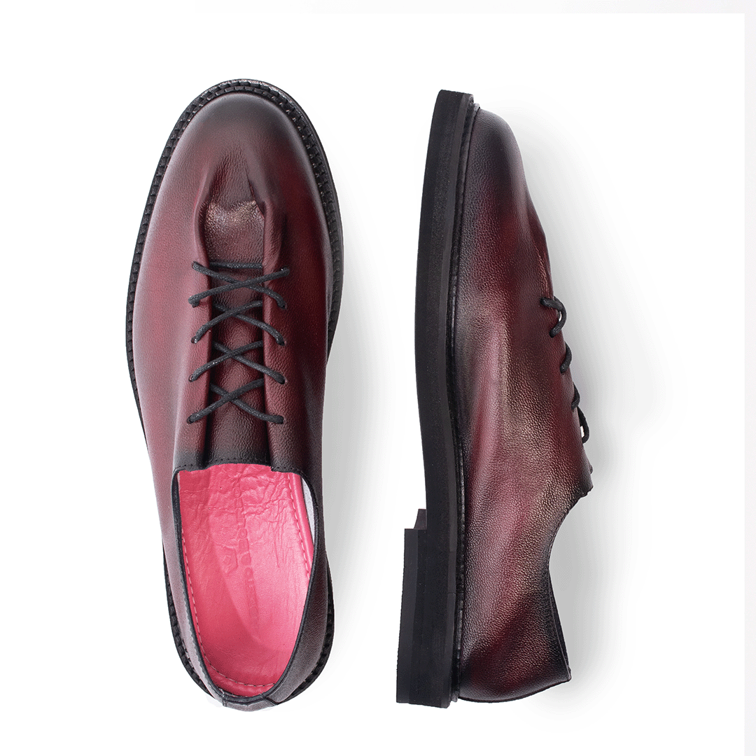 Oxford Piegato Burgundy Suela Ultraliviana