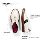 Sneaker Pisa Beige-Azul