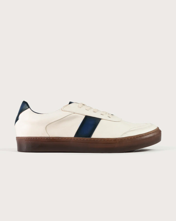 Sneaker Pisa Beige-Azul