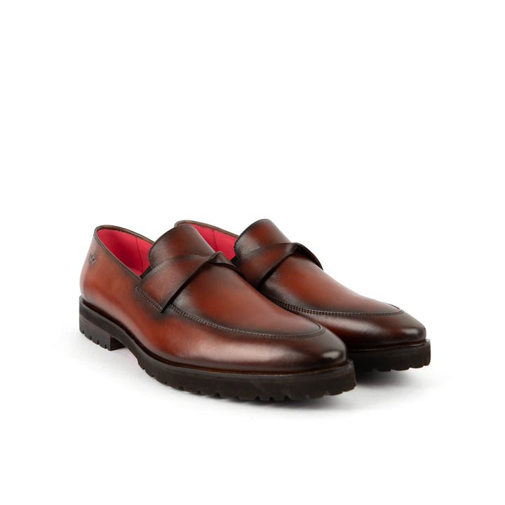 Mocasín Reverso Cognac Suela Ultraliviana