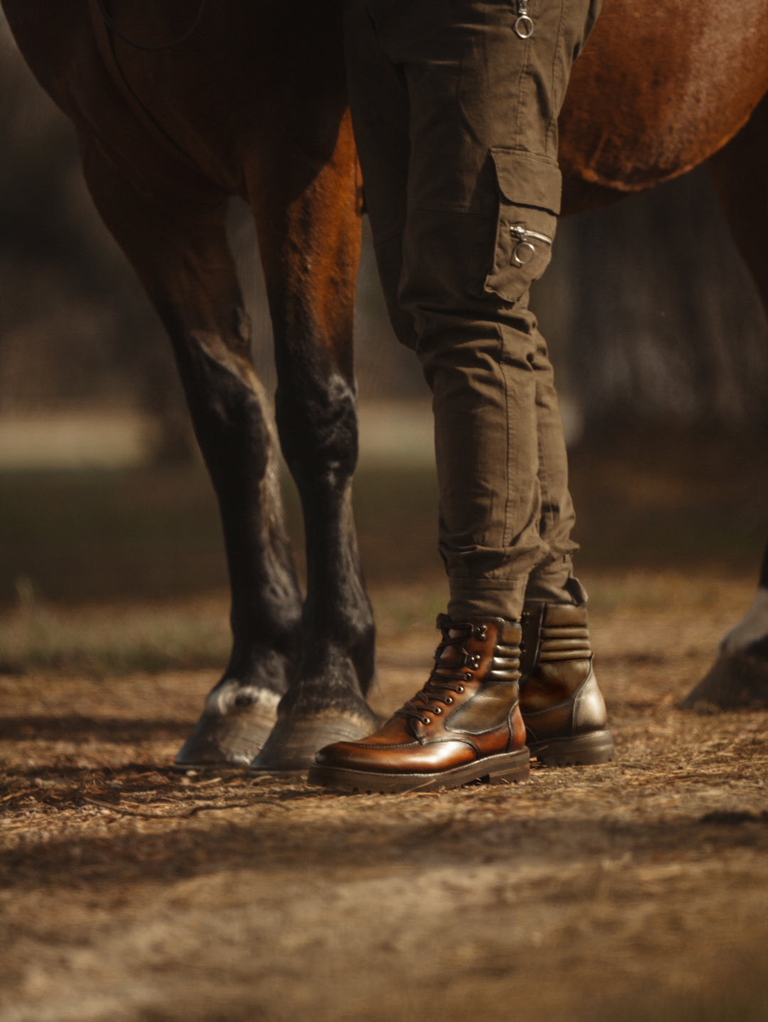 Bota Rocco Caramelo-Verde Suela Ultraliviana