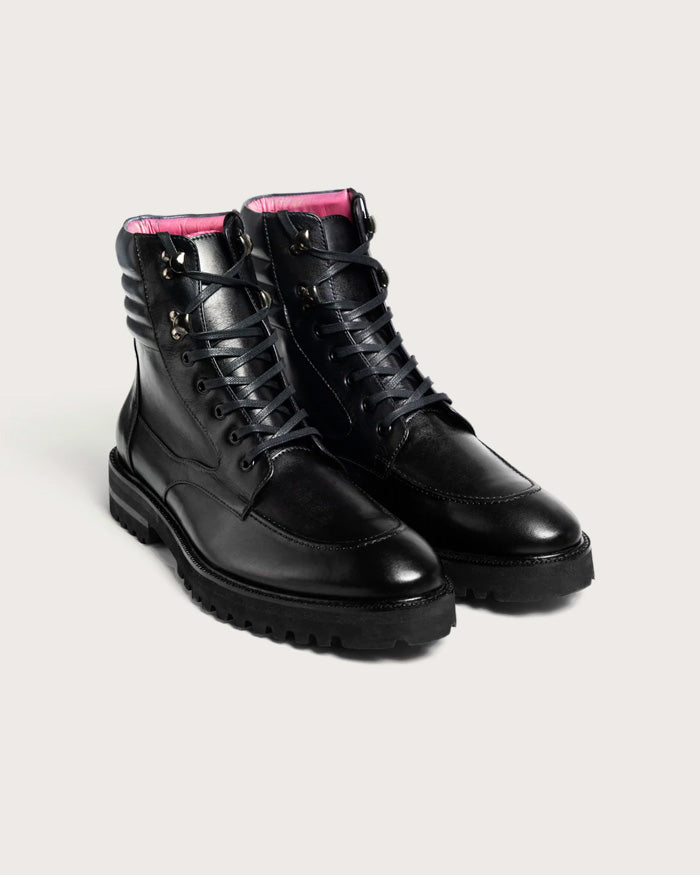 Bota Rocco Negro-Gris Suela Ultraliviana