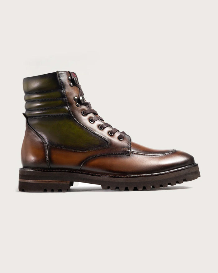 Bota Rocco Caramelo-Verde Suela Ultraliviana