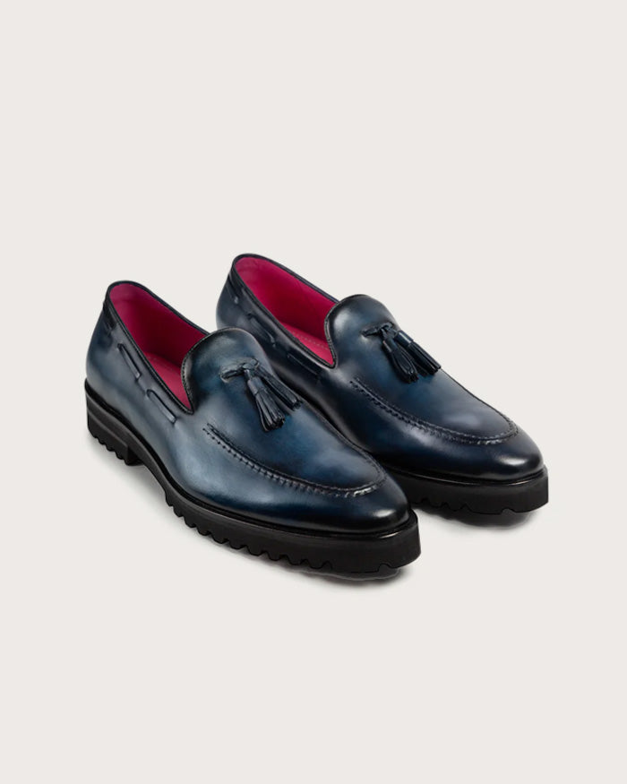 Mocasín Venetto Azul Suela Ultraliviana