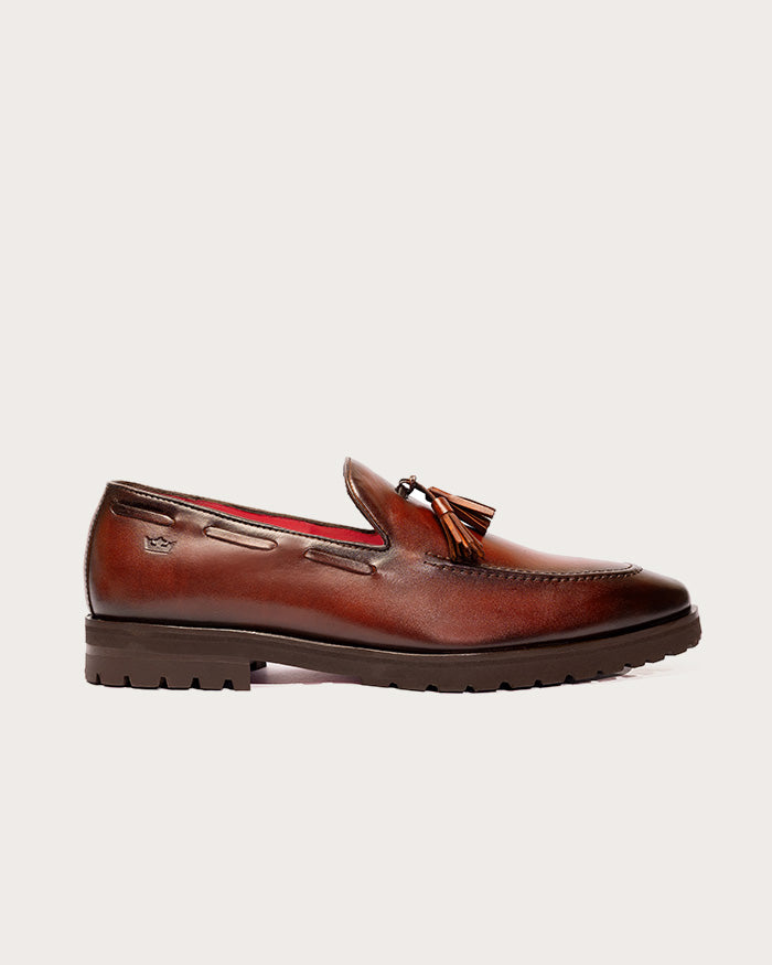 Mocasín Venetto Cognac Suela Ultraliviana