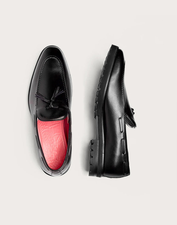 Mocasín Venetto Negro Suela Ultraliviana